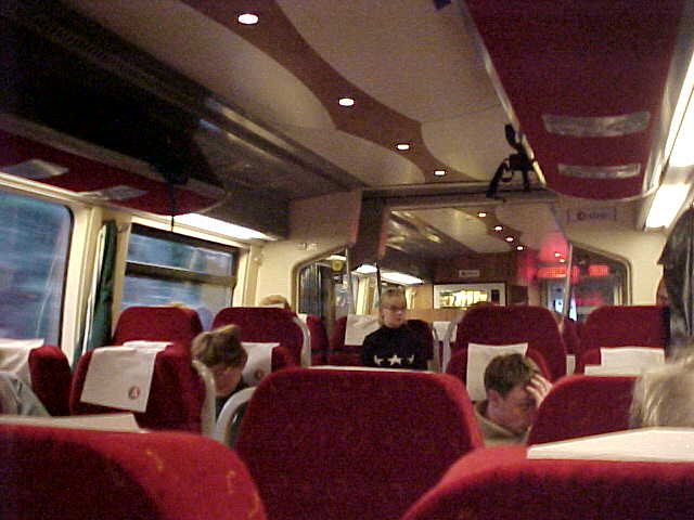 And a view of the comfy train. I just cannot stand crying babies anymore after listening to one S-C-R-E-A-M-I-N-G out loud every minutes for 2 hours.... Oh my ears...
