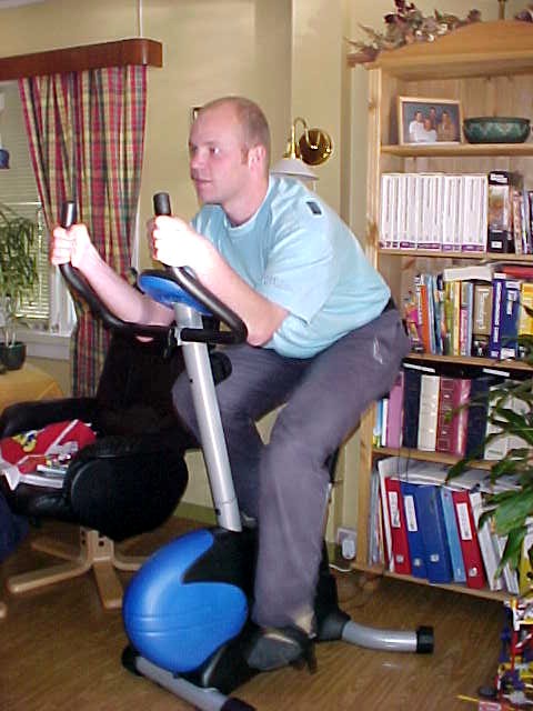 And why not do some exercises while watching a Grand Prix car racing on tv.