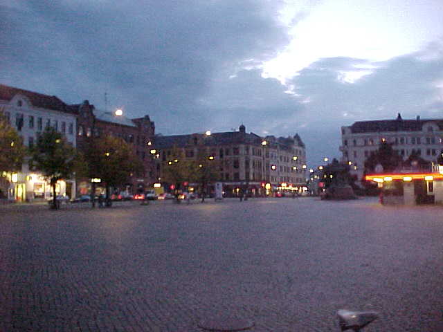 Malmo suburb square.