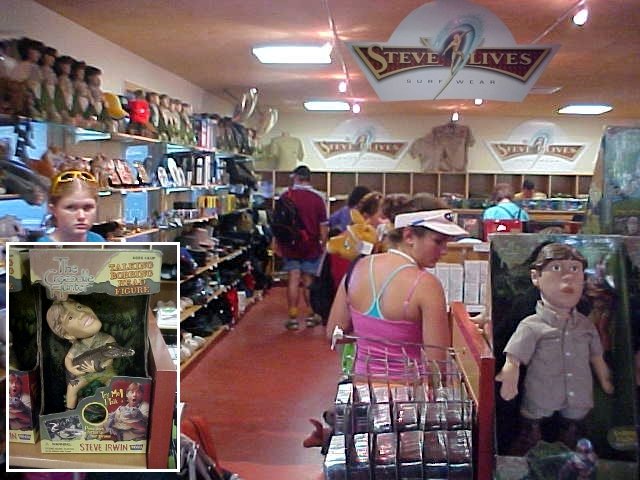 And there is enough merchandising featuring Steve and Terri and anything that has to do with the Australian Zoo and The Crocodile Hunter in the souvenir shop.