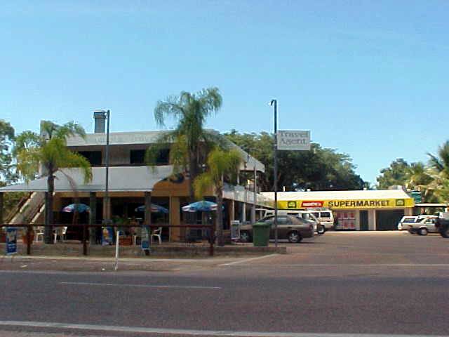 The local supermarket at Arcadia, one of the island towns.