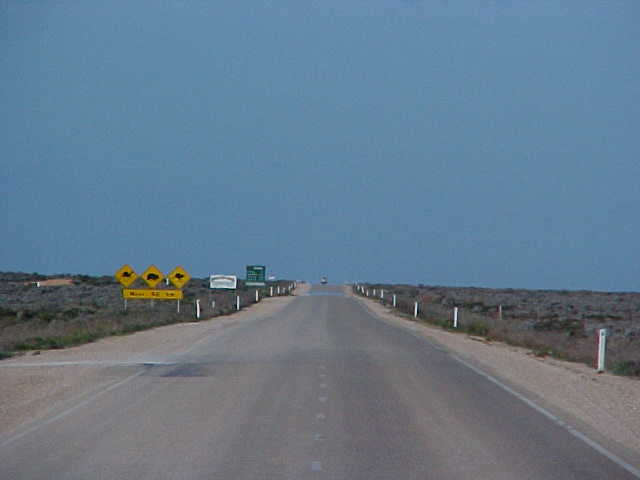 The expectable photograph that almost every Australian traveller will make ON the road...