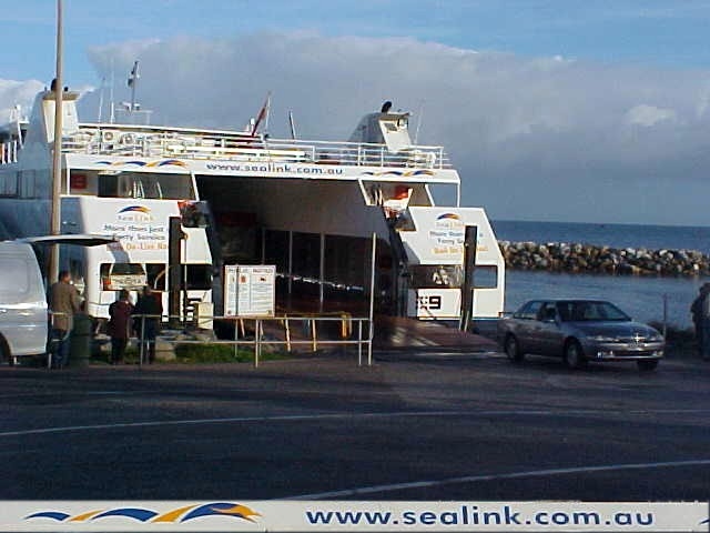 The SeaLink ferry brought me back to the Australian mainland in Cape Jervis. 