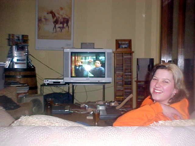 Nice and relaxing, I was being a couch potatoe too this night, watching a great collection of DVDs!