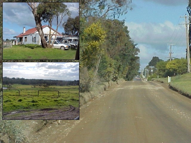 I could not really understand that there were dirt roads, werent we still in the metropolis of Melbourne here?