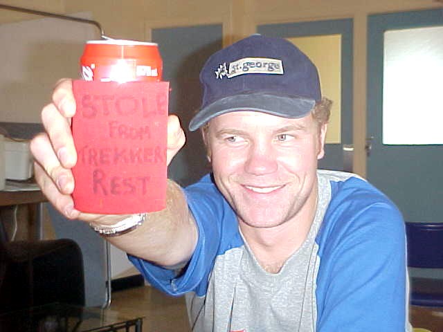 Why do those stubby holders say Stolen from...? Because that is where I am staying now, at the Trekkers Rest Backpackers in Benalla (and that is how you prevent people from stealing stubby holders!)
