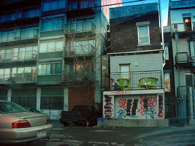 Fascinating back alleys of Montreal.