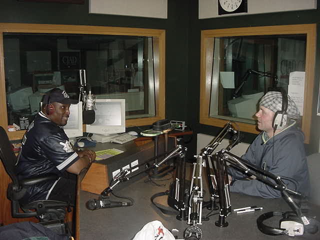 After midnight he introduced me on air and we talked between commercial and news breaks for some 43 minutes about my travel adventures and listeners had a chance to call in to the studio and ask me questions. It was interesting. 