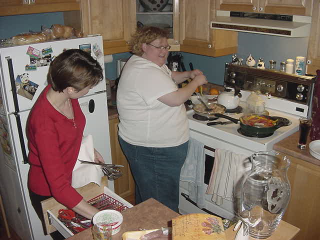 Back at her home today, Ann prepares dinner as some good friends of her joined us for dinner tonight.
