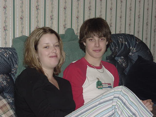 Laurie with her 17yo brother Greg, they look very much alike!