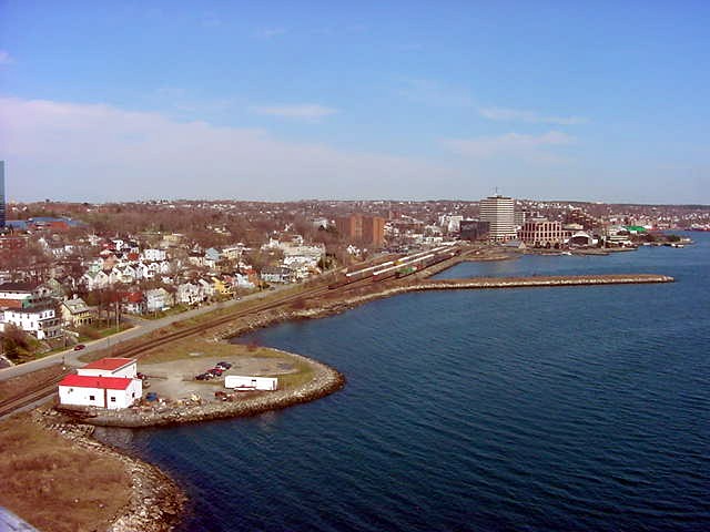 Dartmouth as seen from the bridge.