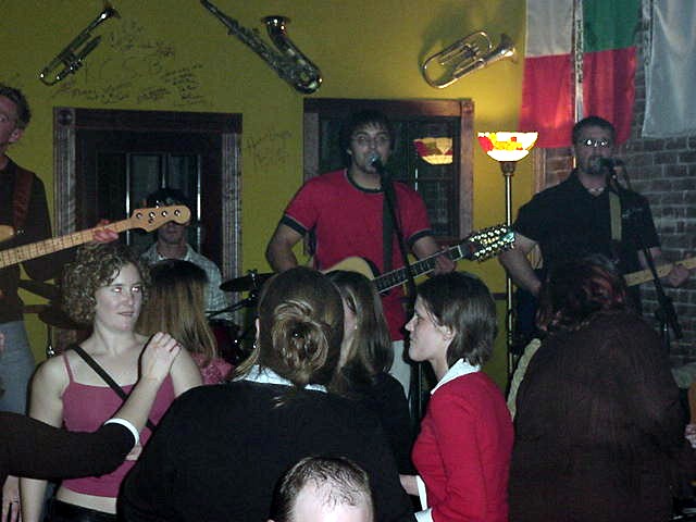 From the Lower Deck, Kristi picked us up and joined the rest of the party animals at another pub, Pogues, where the band Boys Next Door were playing. They were actually singing the same songs as the previous band, but that seems to be a very common thing in Halifax. 
