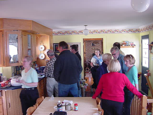 We were all invited for dinner at their friends house, for a nice Victoria Day (British Queens Day) celebration. I did not expect to see THAT many people.