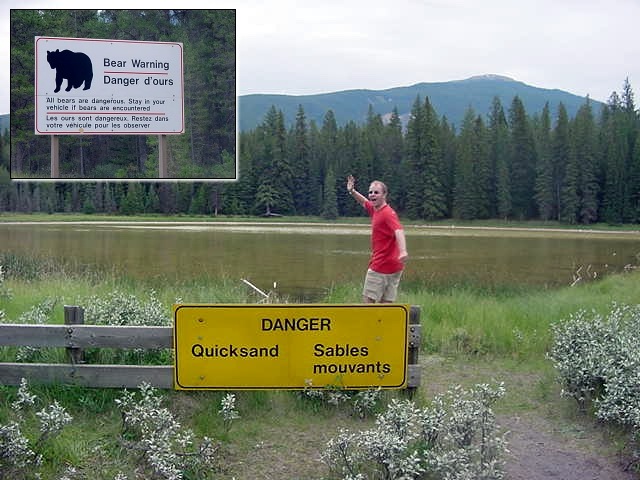 And as this is rural Canada, you always have to obey the signs!
