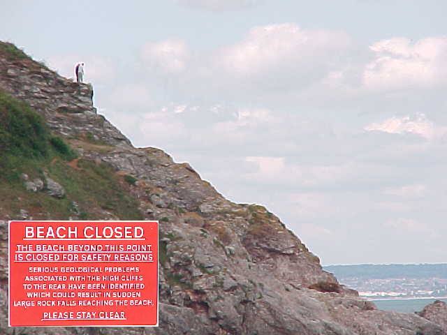 Yeah yeah, beach closed. I just had to climb up there!