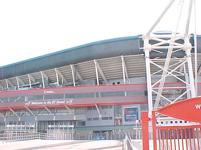 This was as close as I could get to the Millennium Stadium
