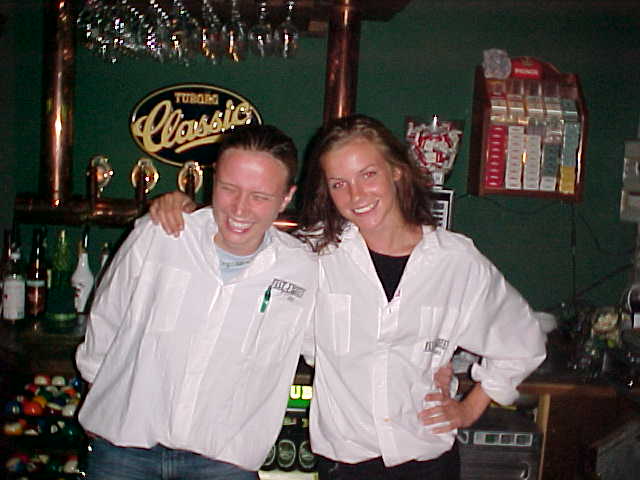 Aint that a bunch of nice people? (3) The fun barmaids at FastEddies!